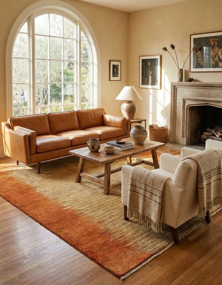 Detail image of 5' 6 x 8' 2 Juma Wool Rug