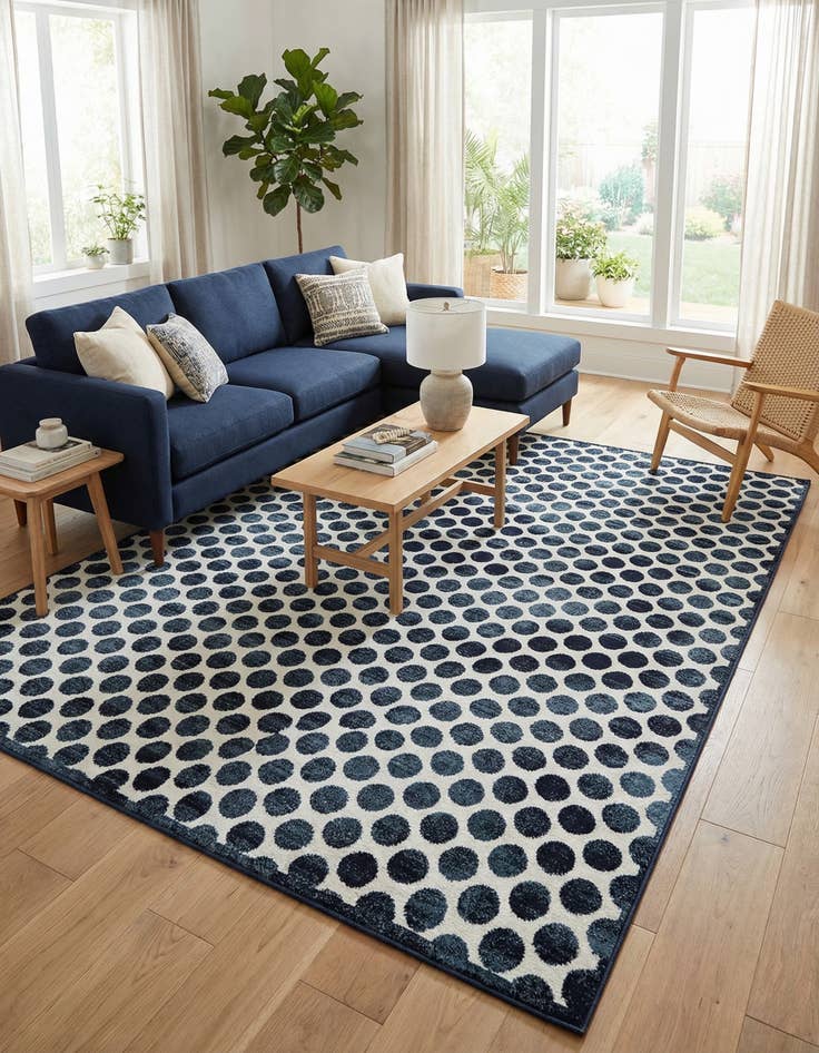 Detail image of 10' x 14' Easy-Clean Sabrina Soto Indoor / Outdoor Rug