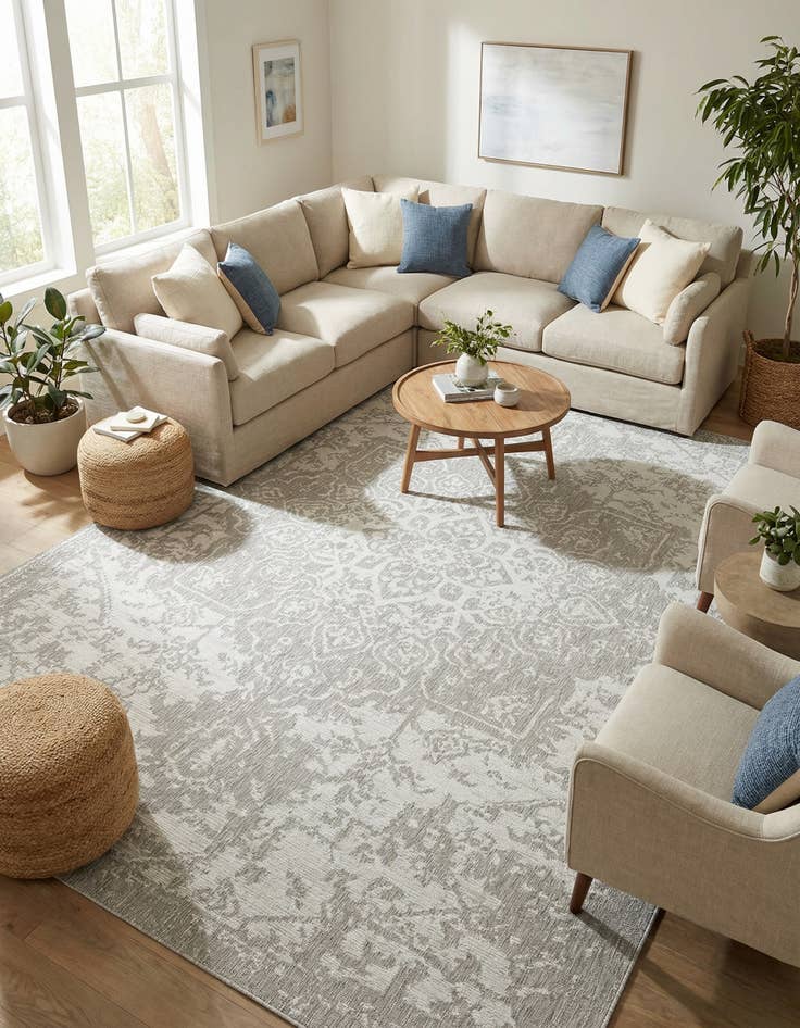 Detail image of 9' x 12' Easy-Clean Jill Zarin Dubai Indoor / Outdoor Rug