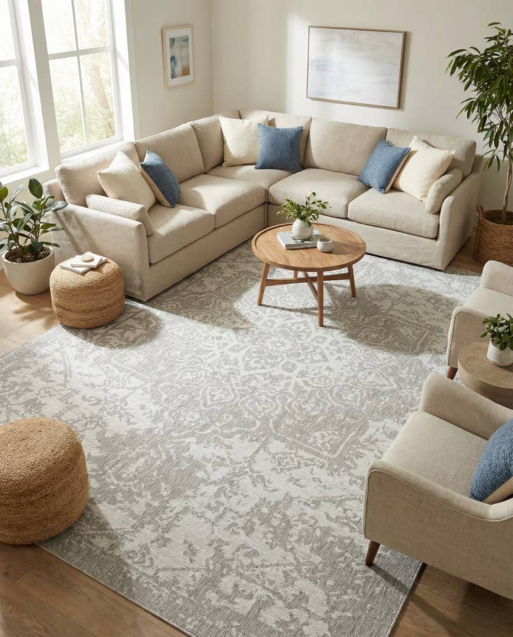 Detail image of 9' x 12' Easy-Clean Jill Zarin Dubai Indoor / Outdoor Rug