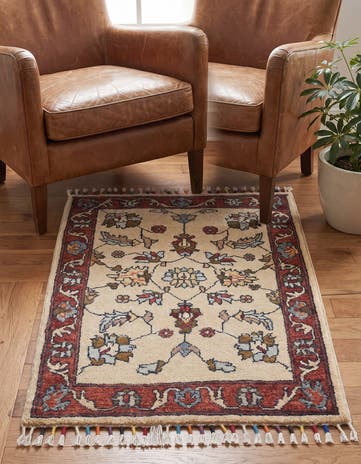 1' 11 x 2' 10 Hand Knotted Ariana Ziegler Rug