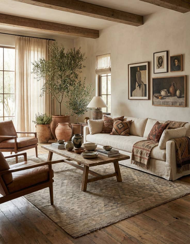 Detail image of  5' 7 x 7' 10  Hand Woven Kilim Maymana Wool Rug