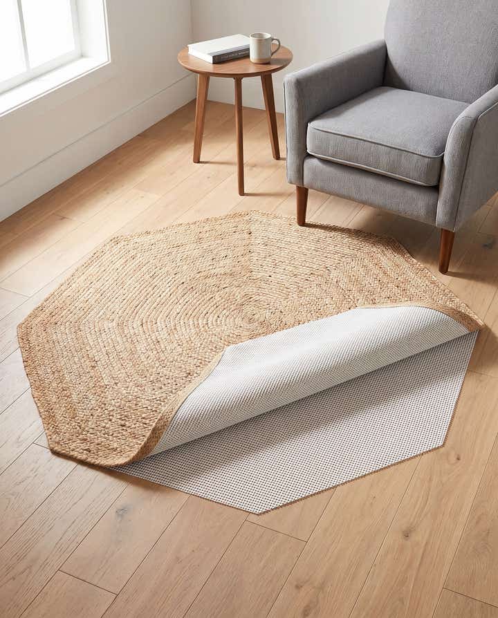5' x 5' Octagon Non-Slip Rug Pad