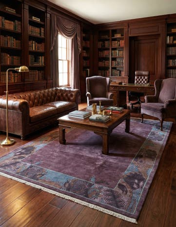 6' 9 x 10' 2 Hand Knotted Tibet Wool Rug