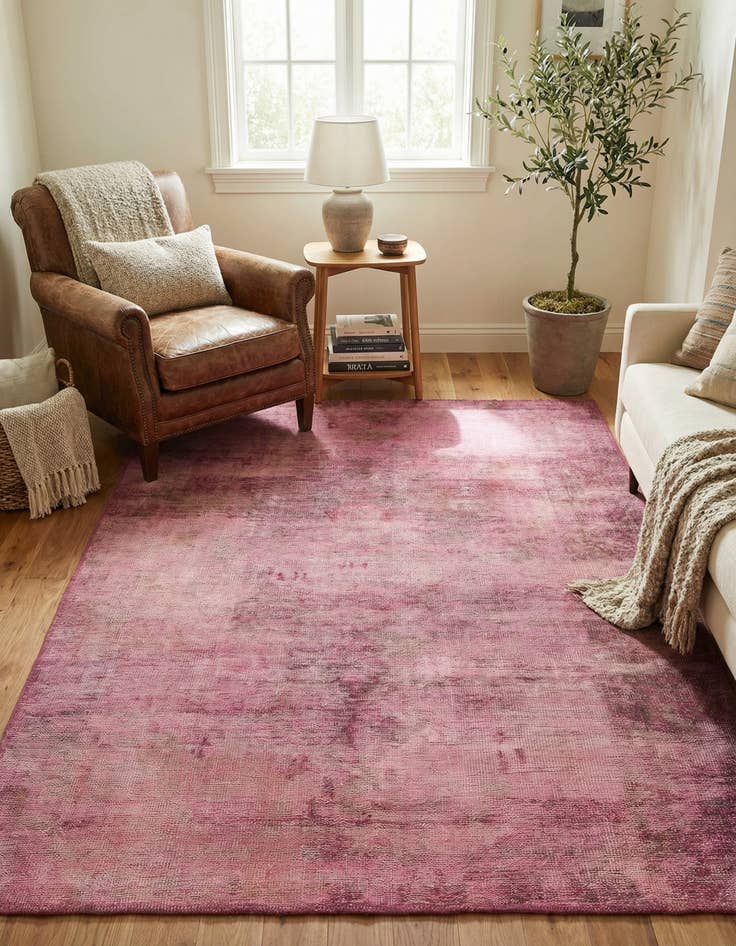 Detail image of 4' 2 x 6' 4  Hand Knotted Ultra Vintage Persian Wool Rug