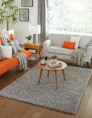 4' x 6' Solid Shag Rug