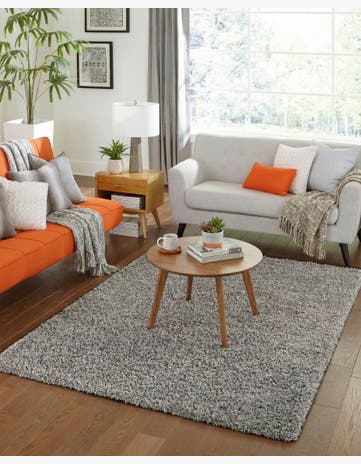 4' x 6' Solid Shag Rug