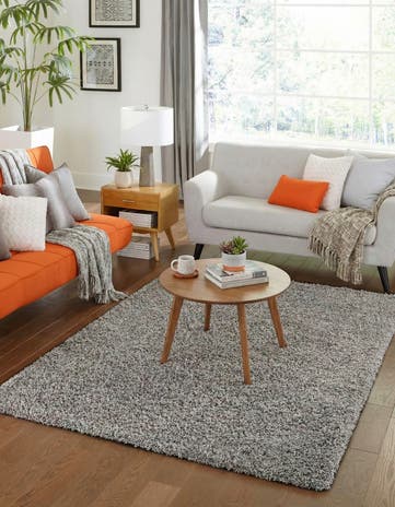 4' x 6' Solid Shag Rug