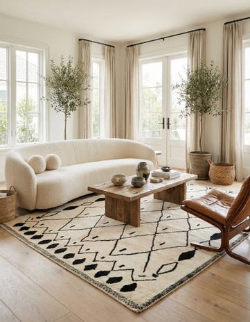 5' 10 x 8' 3 Hand Knotted Darya Wool Rug
