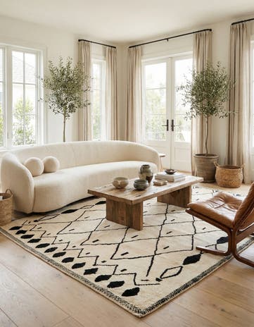 5' 10 x 8' 3 Hand Knotted Darya Wool Rug