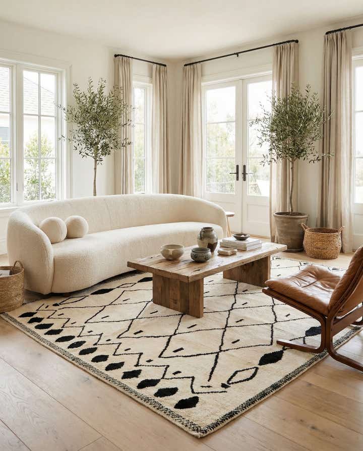 5' 10 x 8' 3 Hand Knotted Darya Wool Rug