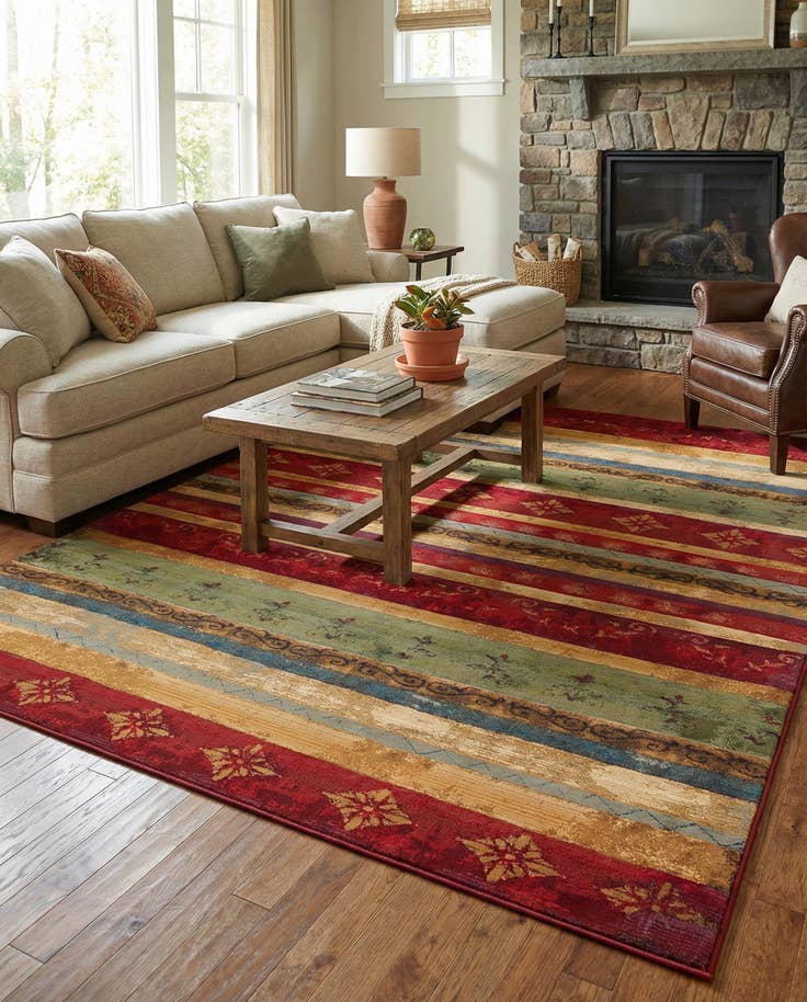 Detail image of 10' x 14' Easy-Clean Modern Indoor / Outdoor Rug
