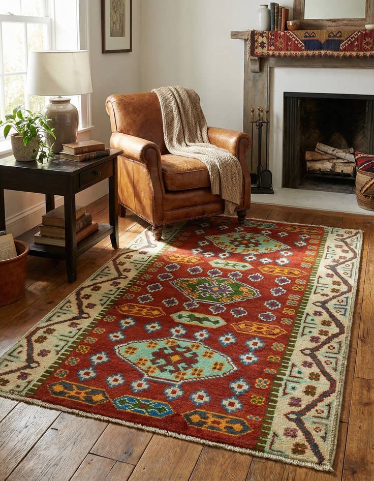 Detail image of 3' 2 x 5'  Hand Knotted Balouch Rug