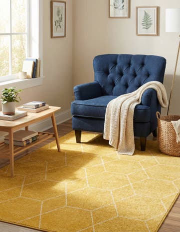 4' x 6' Lattice Frieze Rug
