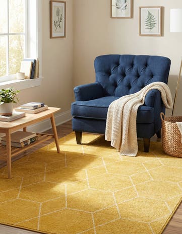 4' x 6' Lattice Frieze Rug