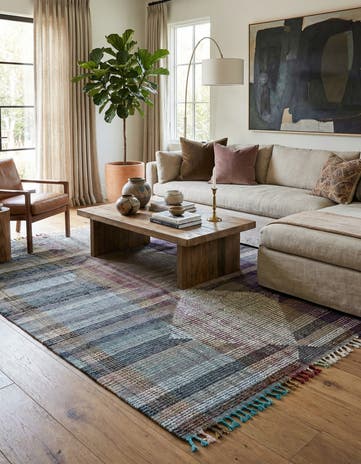 7' 9 x 10' 2 Hand Knotted Moroccan Wool Rug