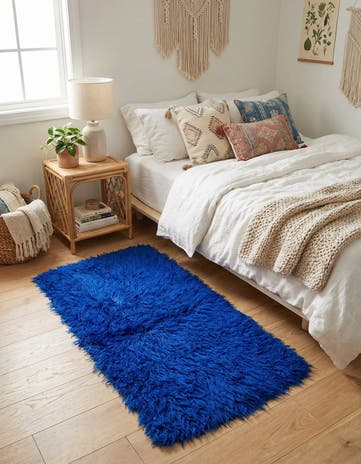 2' x 4' Hand Knotted Moroccan Wool Runner Rug