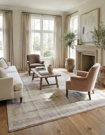 8' 5 x 11' 10 Hand Knotted Oushak Wool Rug