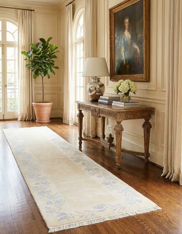 2' 9 x 12' 11 Hand Knotted Darya Wool Runner Rug