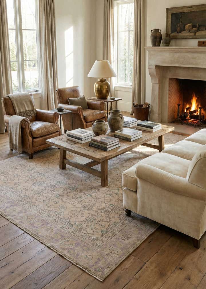 8' 9 x 12' 5 Hand Knotted Ultra Vintage Persian Wool Rug