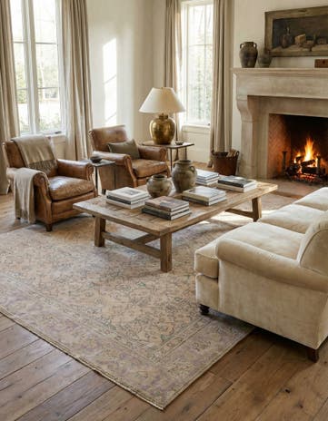 8' 9 x 12' 5 Hand Knotted Ultra Vintage Persian Wool Rug