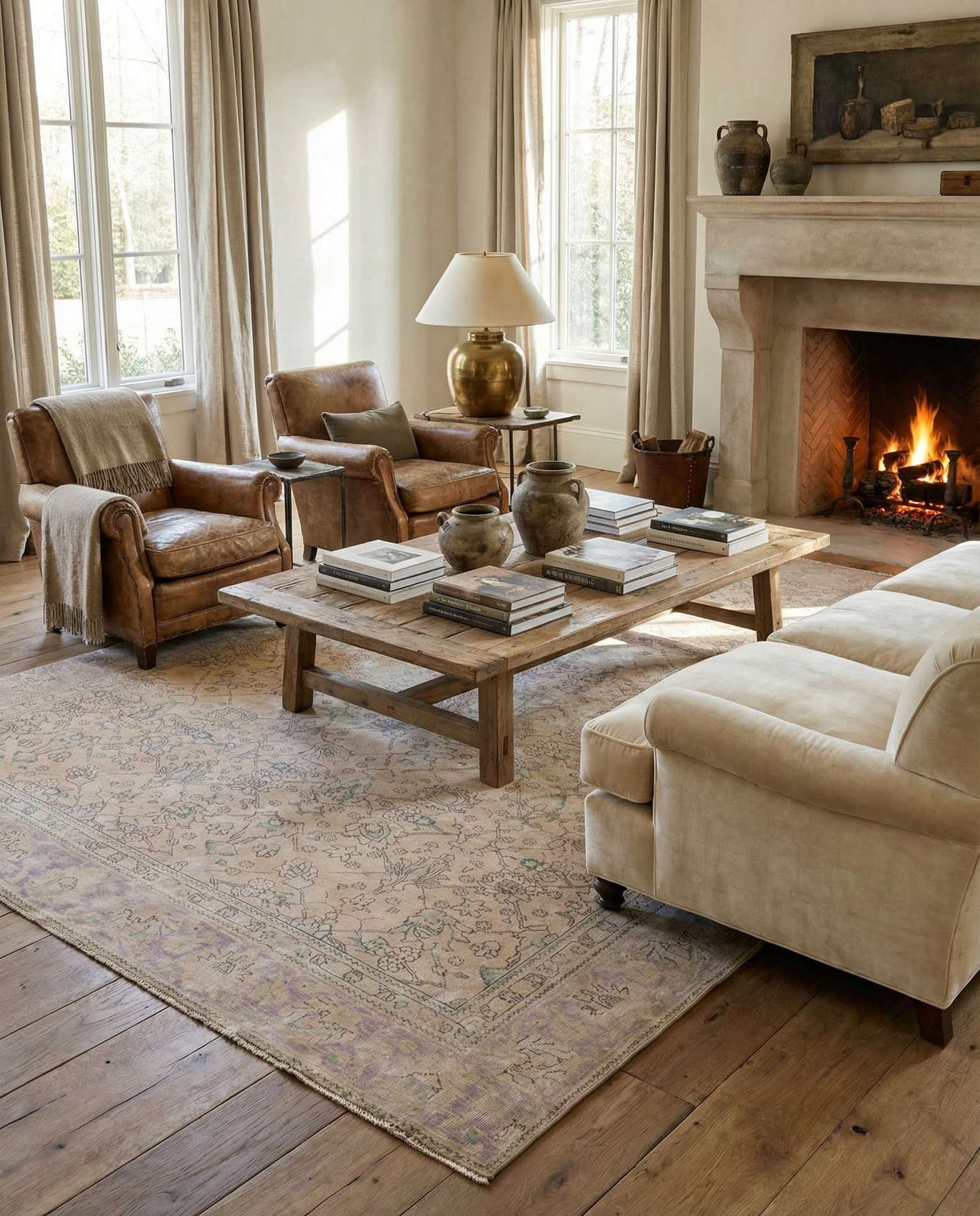 8' 9 x 12' 5 Hand Knotted Ultra Vintage Persian Wool Rug