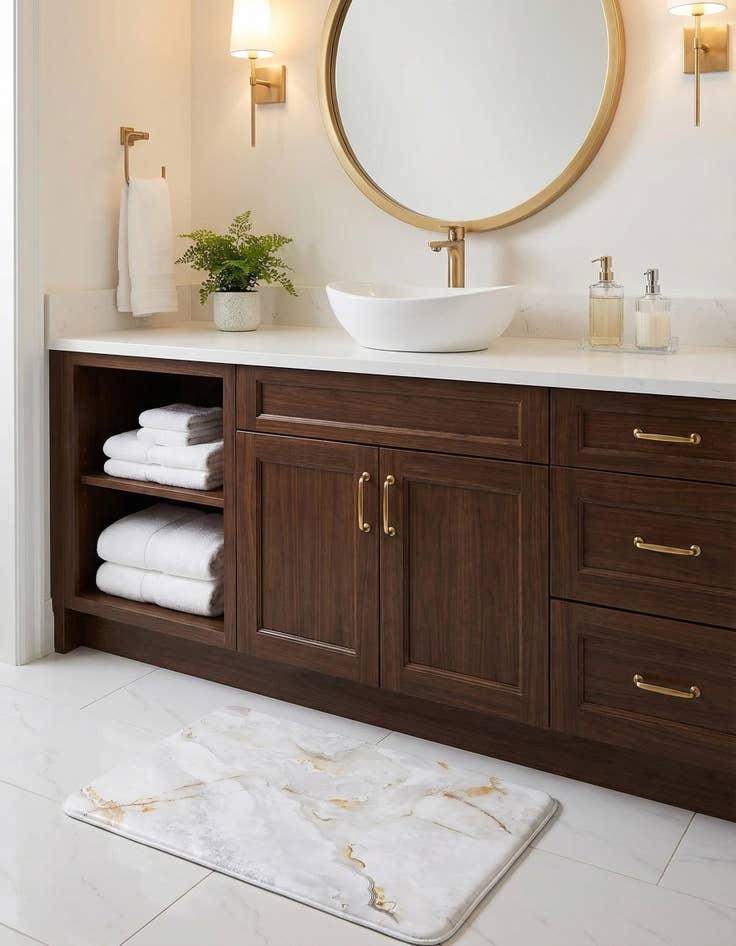 Detail image of  2' x 3' Marble Anti-Fatigue Comfort Mat