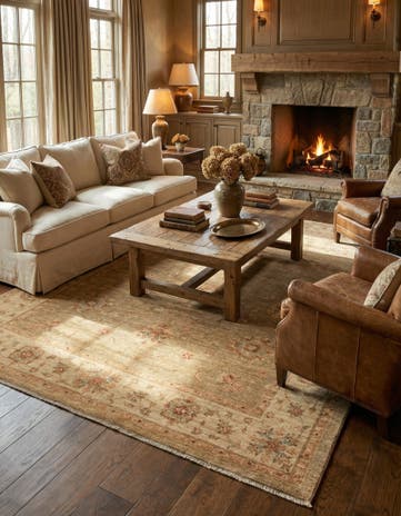 6' 8 x 9' 9 Ziegler Rug