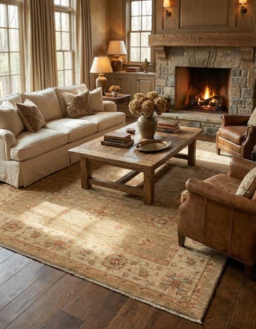 6' 8 x 9' 9 Ziegler Rug