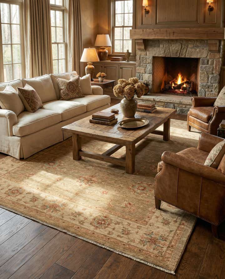 6' 8 x 9' 9 Ziegler Rug