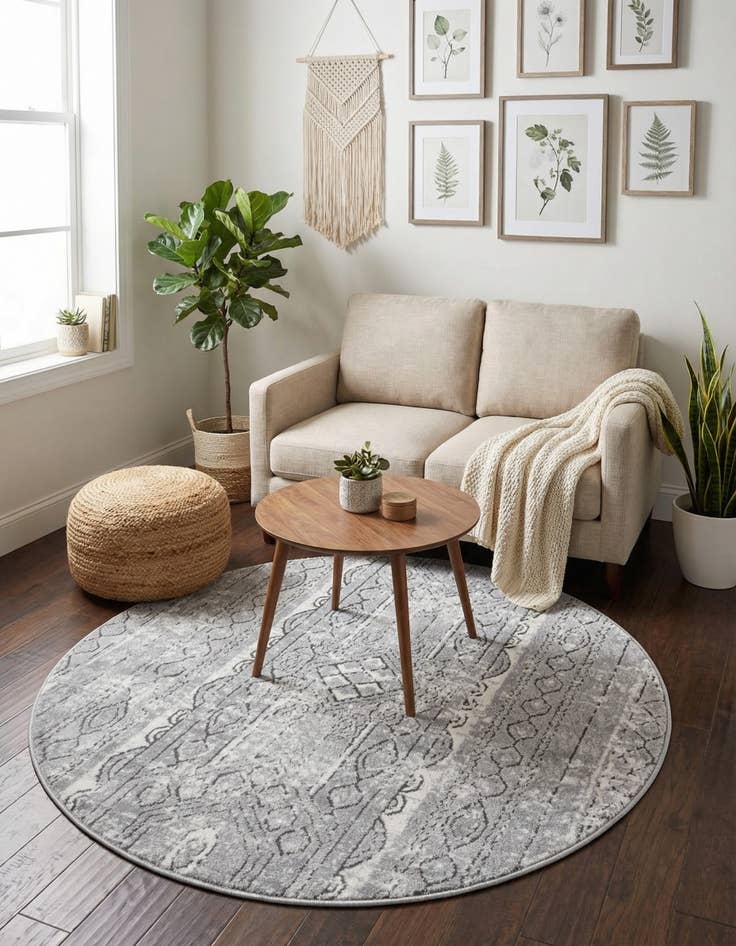 Detail image of  3' x 3' Oregon Round Rug