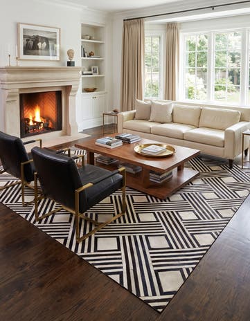 7' 11 x 9' 10 Cowhide - Patchwork Rug