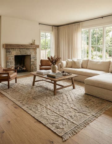 9' 3 x 12' 7 Hand Knotted Darya Wool Rug