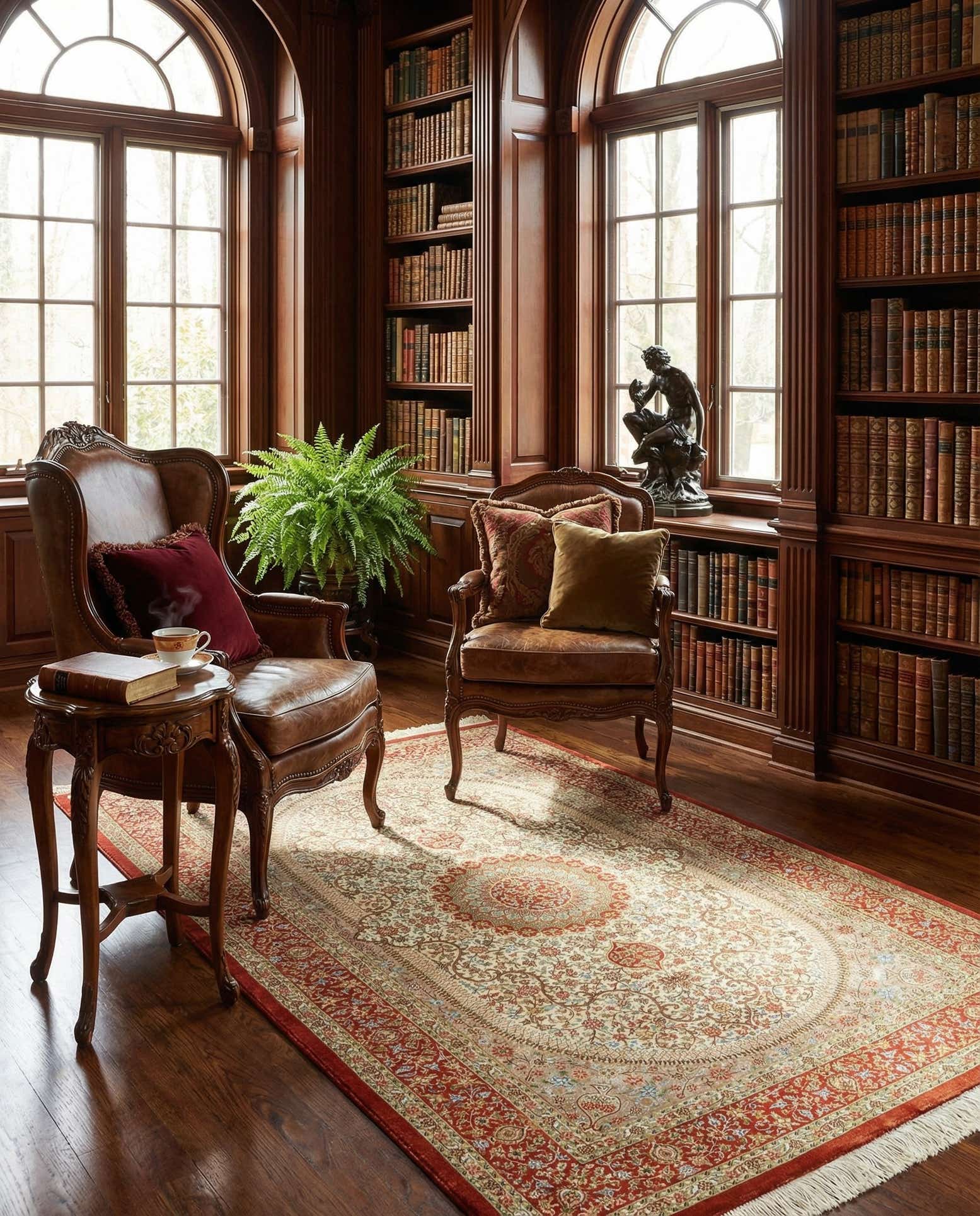3' 3 x 5' Ghom Silk Rug
