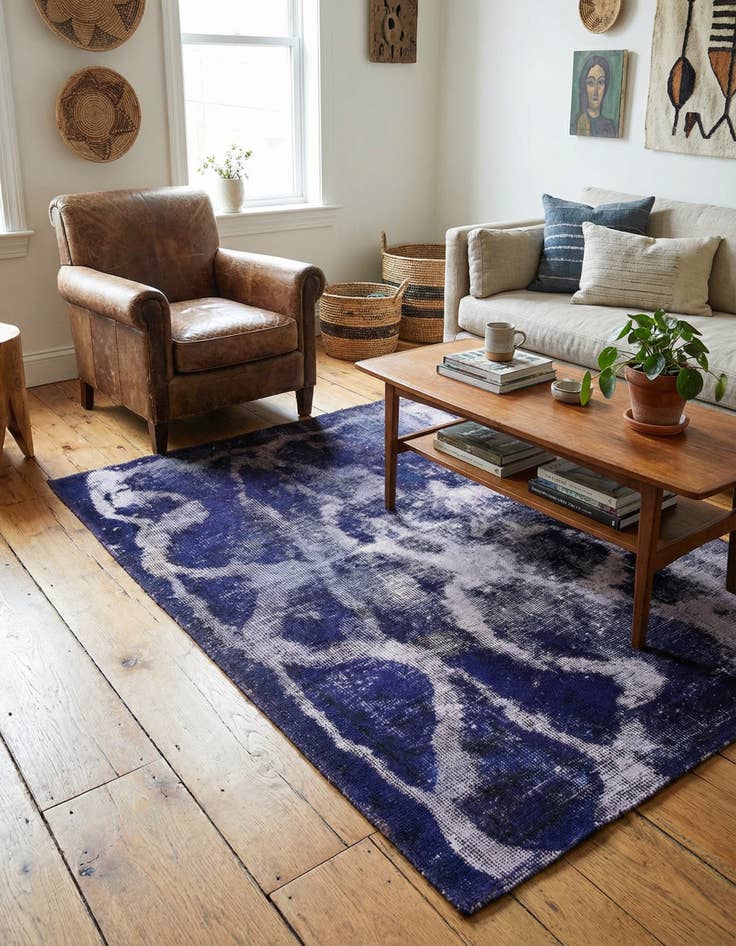 Detail image of 3' x 4' 2  Hand Knotted Ultra Vintage Persian Wool Rug