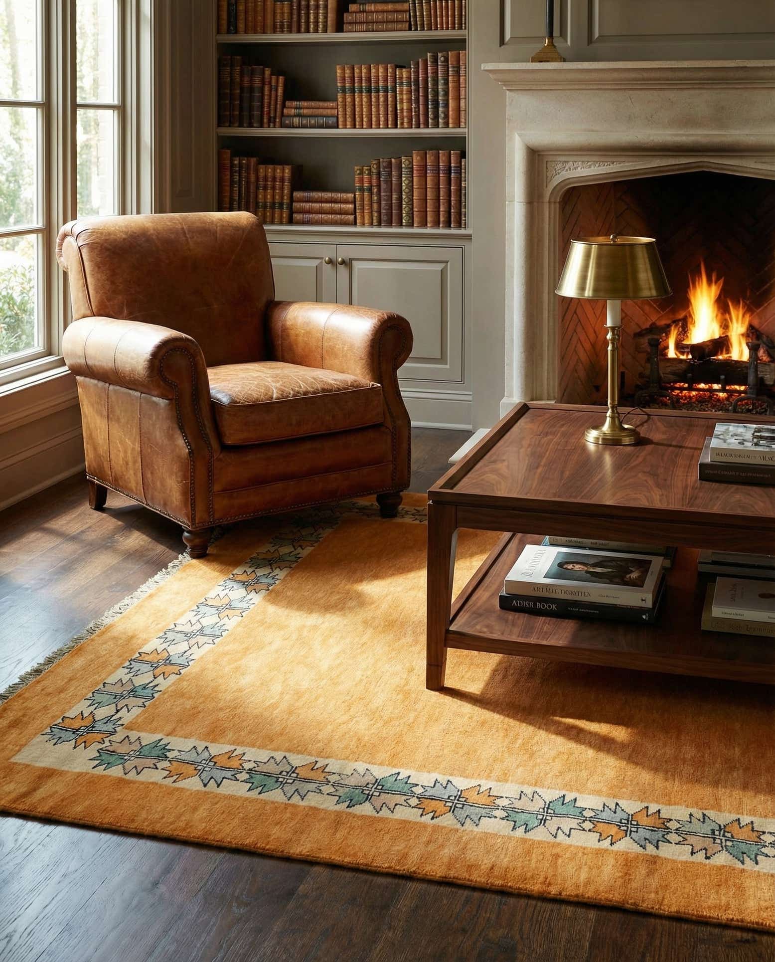 5' 2 x 7' 2 Hand Knotted Peshawar Ziegler Rug