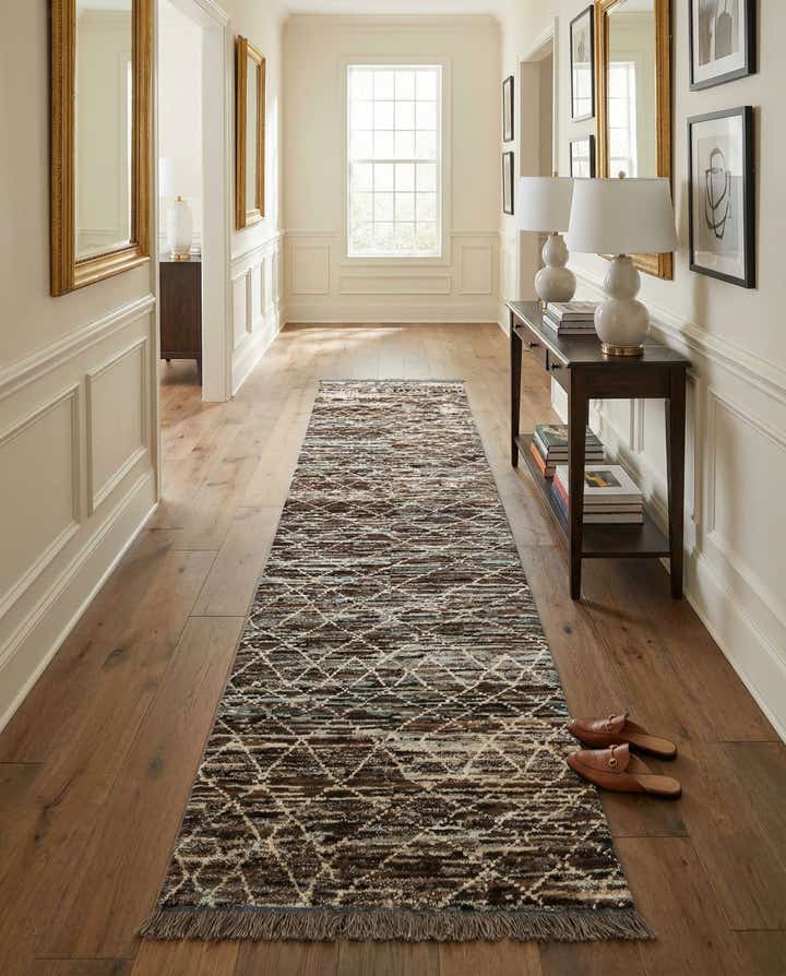 3' 5 x 15' 9 Hand Knotted Moroccan Wool Runner Rug