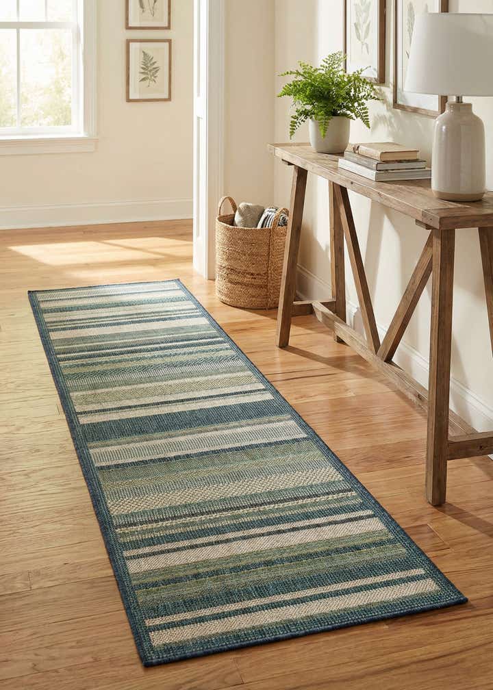 2' x 6' Easy-Clean Baja Indoor / Outdoor Runner Rug