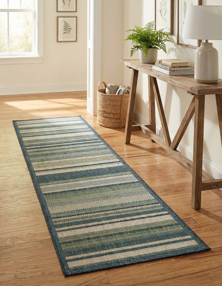 Detail image of 2' x 6'  Washable Baja Indoor / Outdoor Runner Rug