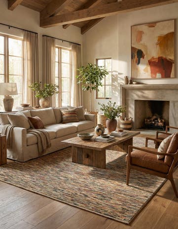 6' 6 x 9' 6 Hand Knotted Modern Ziegler Rug