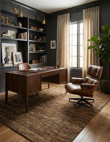 6' 5 x 7' 3 Hand Knotted Modern Ziegler Square Rug