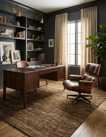 6' 5 x 7' 3 Hand Knotted Modern Ziegler Square Rug
