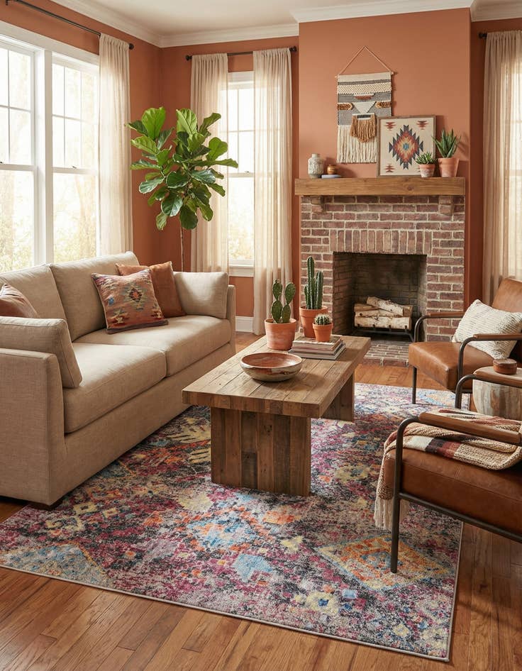 Detail image of  5' 3 x 7' 7 Mesa Rug