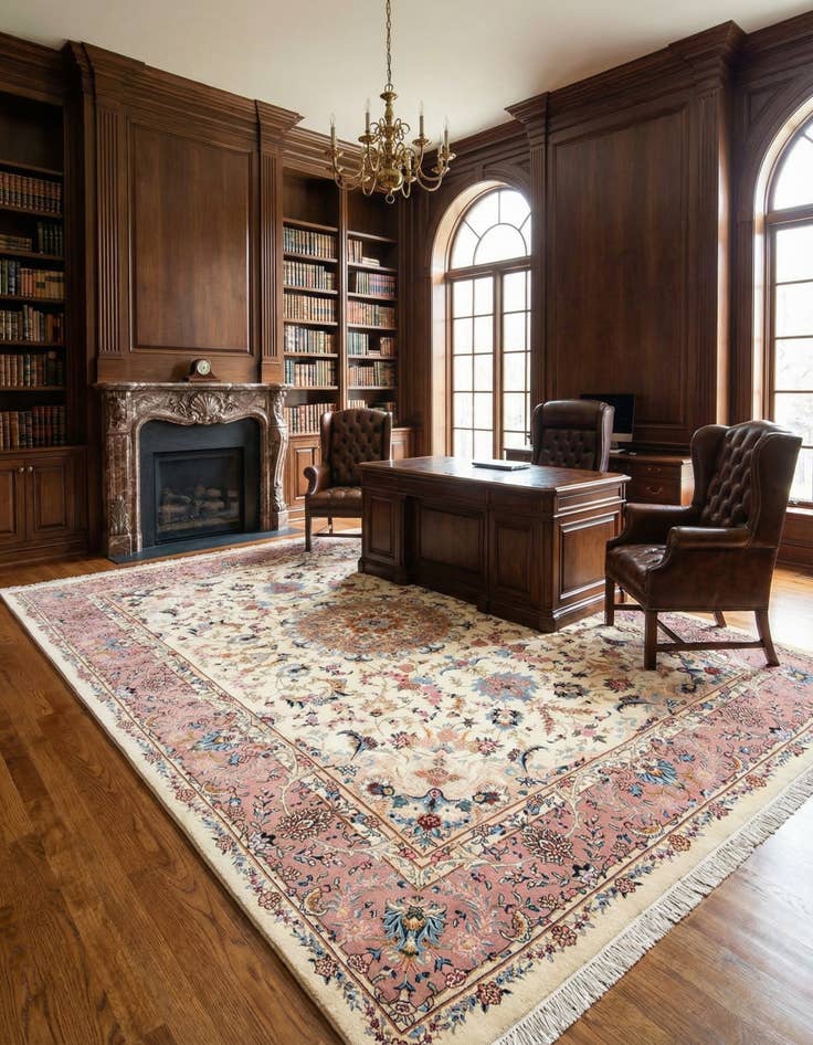 Detail image of 8' x 11' 3 Tabriz Wool Rug