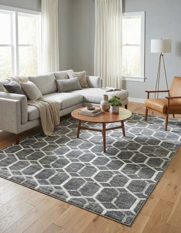 7' x 10' Lattice Trellis Rug