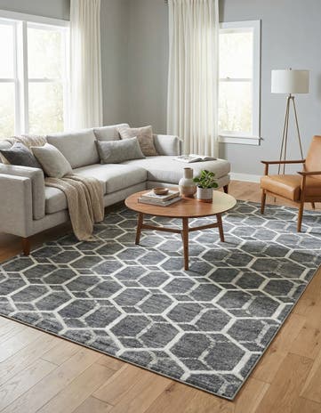 7' x 10' Lattice Trellis Rug