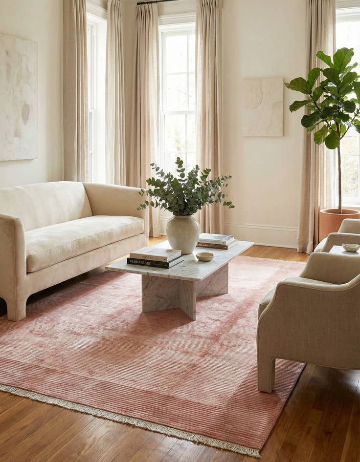 Detail image of 6' 5 x 9' 10  Hand Knotted Darya Wool Rug