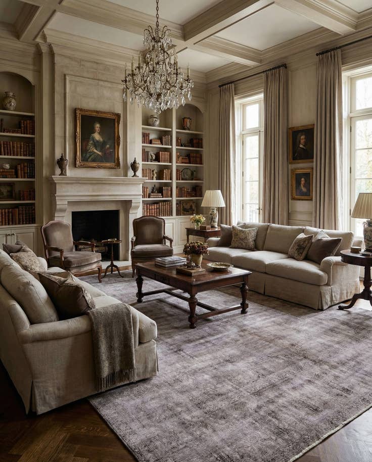 Detail image of 9' 6 x 13' 7 Vintage Royal Wool Rug