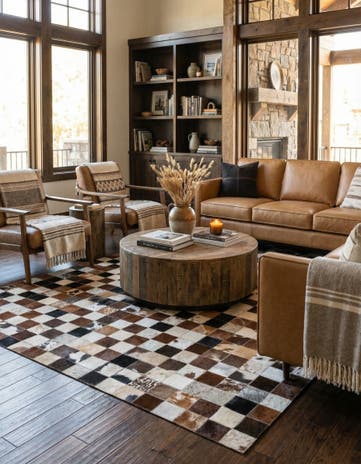 5' x 7' 10 Cowhide Rug