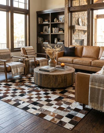 5' x 7' 10 Cowhide Rug